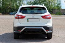 Nissan Qashqai 2014–2021 Zadní ochranný oblouk AK007-Plus (nerez) fotografie 3