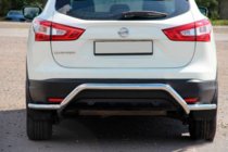 Nissan Qashqai 2014–2021 Zadní ochranný oblouk AK007-Plus (nerez) fotografie 2
