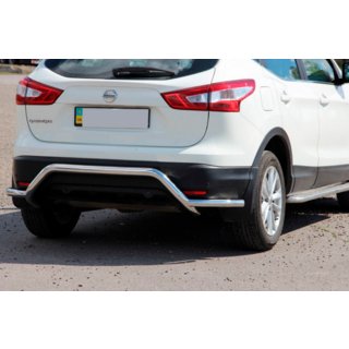 Zadní ochranný oblouk AK007-Plus (nerez) Nissan Qashqai 2014–2021 fotografie 1