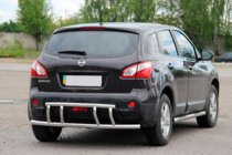 Nissan Qashqai 2010–2014 Zadní ochranný rám AK011 (nerez) fotografie 3