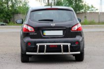 Nissan Qashqai 2010–2014 Zadní ochranný rám AK011 (nerez) fotografie 2