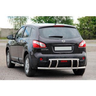 Zadní ochranný rám AK011 (nerez) Nissan Qashqai 2010–2014 fotografie 1