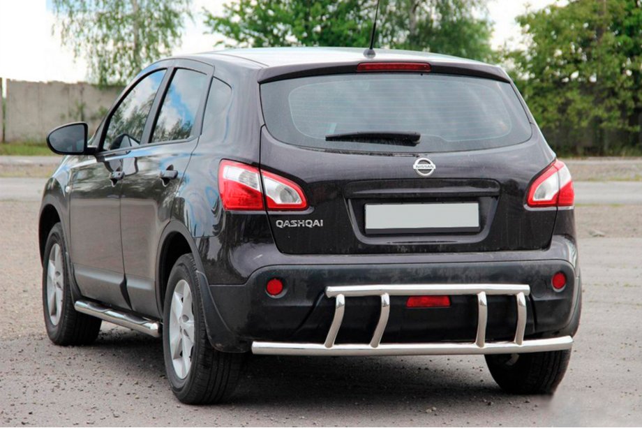 Nissan Qashqai 2010–2014 Zadní ochranný rám AK011 (nerez) Image