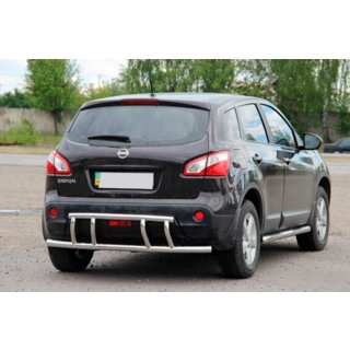 Zadní ochranný rám AK011 (nerez) Nissan Qashqai 2007–2010 fotografie 2