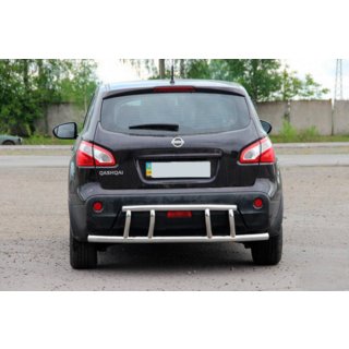 Zadní ochranný rám AK011 (nerez) Nissan Qashqai 2007–2010 fotografie 3