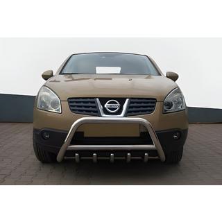 Přední ochranný rám (bull bar) WT003 (nerez) Nissan Qashqai 2007–2010 fotografie 1