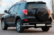 Toyota Rav 4 2006–2013 Zadní rohy AK003-double (2 ks, nerez) fotografie 3
