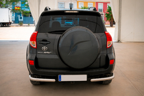Toyota Rav 4 2006–2013 Zadní rohy AK003 (2 ks, nerez) fotografie 2