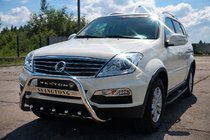 SsangYong Rexton I 2001–2017 Přední ochranný rám (bullbar) WT004 (nerez) fotografie 1