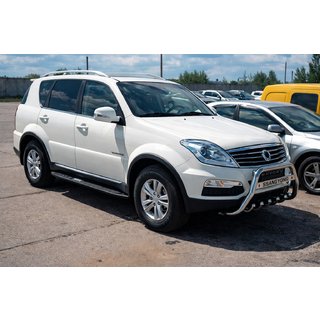 Přední ochranný rám (bullbar) WT004 (nerez) SsangYong Rexton I 2001–2017 fotografie 4
