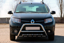 Renault Sandero 2013–2022 Přední nerezový ochranný rám WT003 fotografie 2