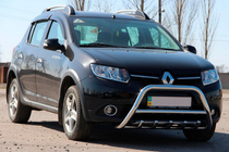 Renault Sandero 2013–2022 Přední nerezový ochranný rám WT003 fotografie 3
