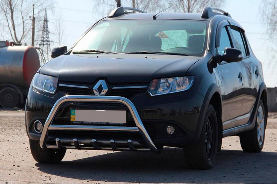 Renault Sandero 2013–2022 Přední nerezový ochranný rám WT003 Image
