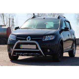 Přední nerezový ochranný rám WT003 Dacia Sandero 2013–2020 fotografie 1