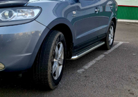 Hyundai Santa Fe 2 2006–2012 Boční nášlapy Premium (2 ks, nerez) fotografie 3