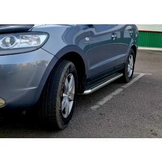 Boční nášlapy Premium (2 ks, nerez) Hyundai Santa Fe 2 2006–2012 fotografie 3