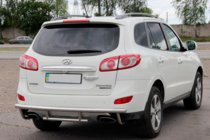 Hyundai Santa Fe 2 2006–2012 Zadní ochranný rám AK002-2 (nerez) fotografie 5