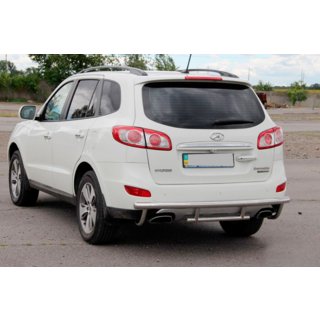 Zadní ochranný rám AK002-2 (nerez) Hyundai Santa Fe 2 2006–2012 fotografie 2