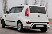 Kia Soul II 2013–2018 Zadní ochranný oblouk AK007-2 (nerez) fotografie 2