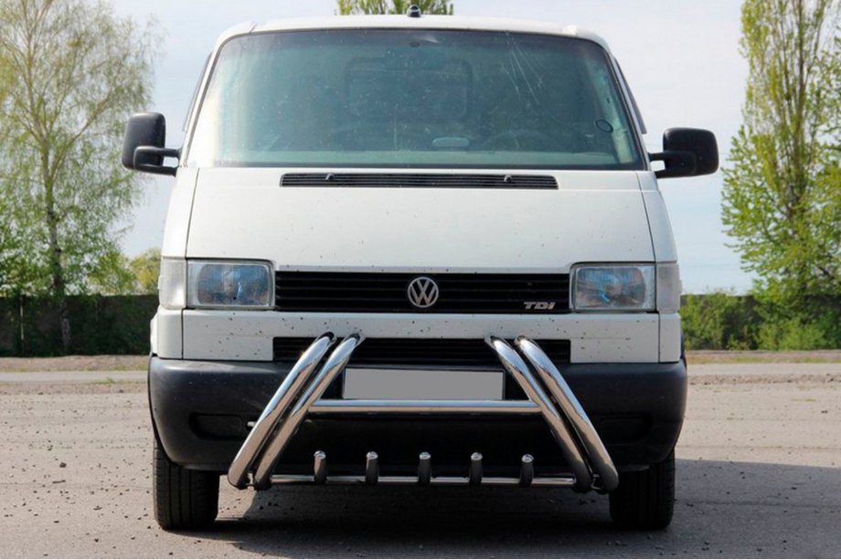 Volkswagen T4 Caravelle/Multivan 1990–2003 Nerezový přední ochranný rám (bullbar) Kelebek WT011 Fotografie 2