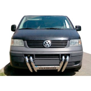 Nerezový bullbar ST006-04 „Nozdry“ Volkswagen T5 Transporter 2003–2010 fotografie 1