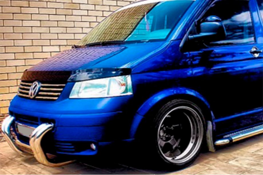 Volkswagen T5 Transporter 2003–2010 Nerezový bullbar ST006-04 „Nozdry“ Fotografie 5