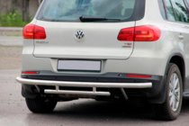 Volkswagen Tiguan 2007–2016 Zadní ochranný rám AK002-2 (nerez) fotografie 2