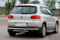 Volkswagen Tiguan 2007–2016 Zadní ochranný rám AK002-2 (nerez) fotografie 4