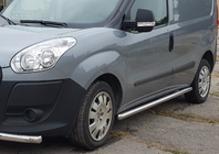 Fiat Doblo II 2010–2022 Boční nášlapy – nerezové trubky (2 ks) 60 mm, maxi základna fotografie 1