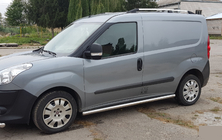 Fiat Doblo II 2010–2022 Boční nášlapy – nerezové trubky (2 ks) 60 mm, maxi základna fotografie 2