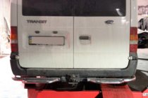 Ford Transit 2000–2014 Zadní ochranný nášlap AK-Special (nerez) fotografie 3