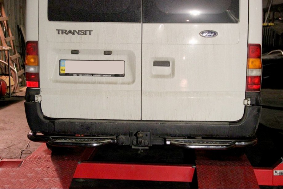 Ford Transit 2000–2014 Zadní ochranný nášlap AK-Special (nerez) Image