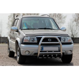 Nerezový přední ochranný rám QT007