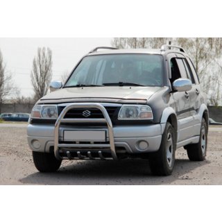 Nerezový přední ochranný rám QT007 Suzuki Vitara 1998–2006 fotografie 3