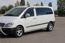 Mercedes Vito W639 2004–2014 Boční nášlapné trubky BB001 (2 ks, nerez) fotografie 2