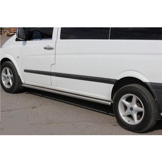 Boční nášlapné trubky BB001 (2 ks, nerez) Mercedes Vito W639 2004–2014 fotografie 3