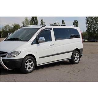 Boční nášlapné trubky BB001 (2 ks, nerez) Mercedes Vito W639 2004–2014 fotografie 2