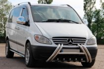 Mercedes Viano 2004–2014 Přední ochranný rám (bullbar) Kelebek WT011 (nerez) fotografie 1