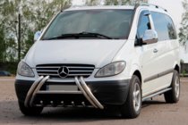 Mercedes Viano 2004–2014 Přední ochranný rám (bullbar) Kelebek WT011 (nerez) fotografie 2