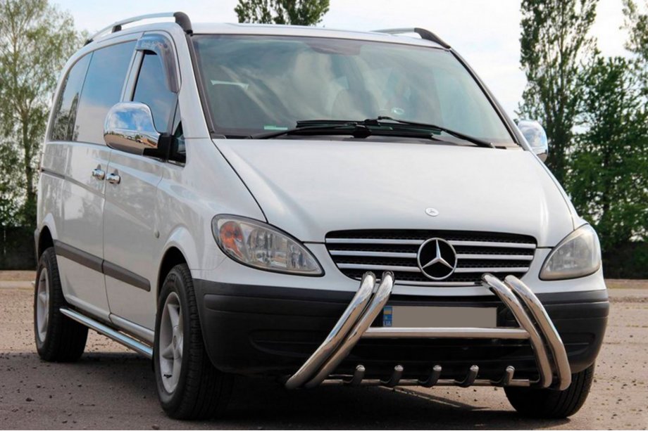 Mercedes Viano 2004–2014 Přední ochranný rám (bullbar) Kelebek WT011 (nerez) Image