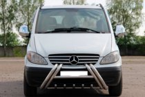 Mercedes Vito W639 2004–2014 Přední ochranný rám (bullbar) Kelebek WT011 (nerez) fotografie 3