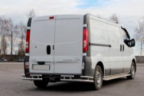 Nissan Primastar 2002–2014 Zadní ochranný rám AK003-Plus-2 (nerez) fotografie 1