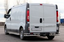 Nissan Primastar 2002–2014 Zadní ochranný rám AK003-Plus-2 (nerez) fotografie 2
