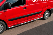 Fiat Scudo 2007–2015 Boční trubky BB002 (2 ks, nerez) 60 mm, krátký rozvor fotografie 6