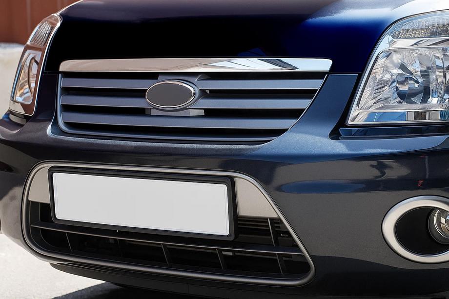 Ford Connect 2010–2013 Lišta na hranu kapoty Chromovaný plast Image