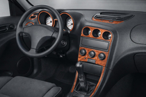 Alfa Romeo 156 1997–2007 Lišty na palubní desku (Meric) Hliník fotografie 1