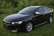 Mitsubishi Lancer X 2008– Chromové kryty zpětných zrcátek (2 ks) fotografie 1
