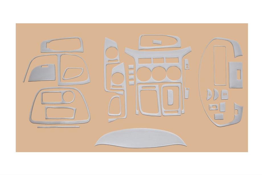 Hyundai H300, H1, Starex 2008–2020 Kryty na palubní desku (velká sada) Karbon Fotografie 5