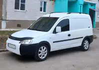 Opel Combo 2002–2012 Černé střešní ližiny fotografie 1