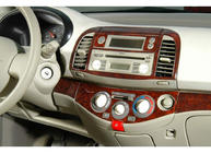 Nissan Micra K12 2003–2010 Kryty palubní desky Karbon fotografie 2